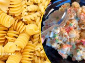 Салат из макарон с овощами