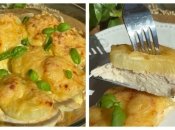 Сочное филе с ананасами и сыром