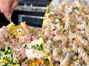 Салат с макаронами
