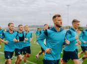 Тренировка сборной Украины перед матчем с Бельгией