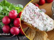 Закуска з редиски з крем-сиром та цибулею
