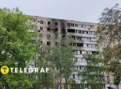 Последствия дроновой атаки в Святошинском районе