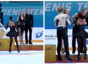 Украинская пара фигуристов поприветствовала россиян, которые выступают за Грузию