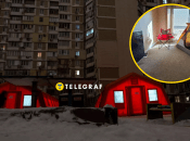 Палатка поможет согреться в доме