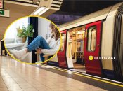 Дівчина біля батареї, метро Лондона