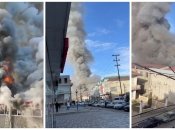 РФ знову палає: у Дагестані масштабна пожежа охопила ЦУМ, відео вражають