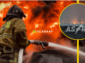 Возгорание видно издалека