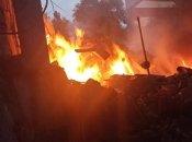 После российских ударов вспыхнули пожары