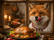 Лиса не может достать еду и "їсть облизня"