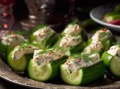 Огурцы, фаршированные фетой