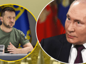 Владимир Зеленский и Владимир Путин (слева направо)