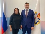 Олена Вяльбе на зустрічі з губернатором Нижегородської області