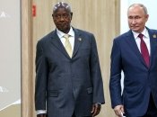 Президент Уганди Йовері Кагута Мусевені та володимир путін