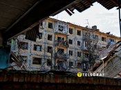 Город на Донетчине после разрушительного удара
