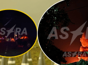 Пожар после атаки