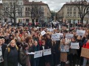 Мітинг студентів у Львові