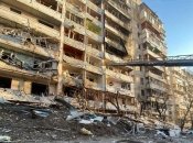 Разрушенное в Украине здание