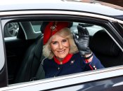 Королева-консорт Камилла в Каттерике, Англия, 22 апреля 2024 года