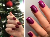 В новогоднем маникюре можно играть с оттенками и дизайнами