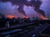 Пожар в Николаеве после одного из ракетных ударов