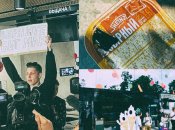 Новые владельцы сети поленились даже напечатать наклейки на соус - замазали оригинальное лого маркером