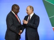 Президент ПАР Сиріл Рамафоса та володимир путін