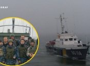 Первый день войны экипаж катера "Гриф" встретил в Азовском море, которое заполонили российские корабли. Фотоколлаж "Телеграфа".