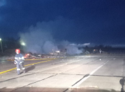 Последствия обстрела в селе под Житомиром