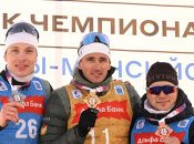 Призери спринтерських перегонів на ЧР-2025 з біатлону