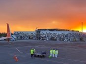 Аэропорт Запорожья до обстрела