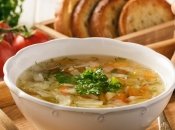 Легкий суп с капустой