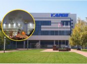 Після вибухів у районі заводу виникло задимлення