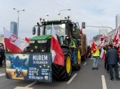 Протест польських фермерів в центрі Варшави, 27 лютого 2024 року