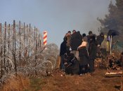 Мигранты на границе Польши и Беларуси