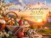 Открытка к Пасхе 2026
