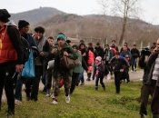 Мигранты на границе Беларусь с Польшей