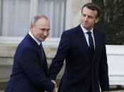 Владимир Путин и Эмманюэль Макрон