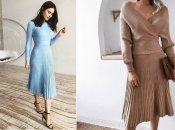 Десять трикотажных платьев для зимы 2022-2023
