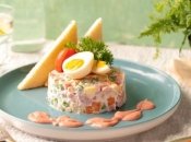 Как приготовить оливье с яблоком - простой рецепт