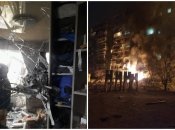 От обломков самолета серьезно пострадал дом на Позняках