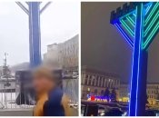 В Киеве вручили подозрение мужчине, который осквернил памятник