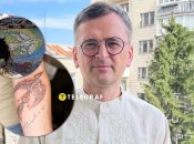 Дмитрий Кулеба воспроизвел на руке панно Горской