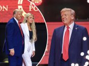 Дональд Трамп все время обнимал вдову Чарли Кирка Эрику