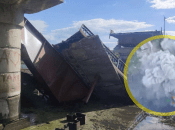 Міст у селі Званне після удару ЗСУ