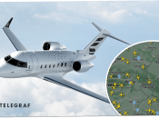 Літак пролетів над Україною