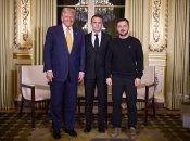 Зеленский, Трамп и Макрон в Париже