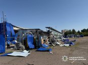 Наслідки ракетної атаки в Прилуках