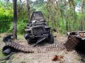 Остатки лагеря оккупантов под Харьковом