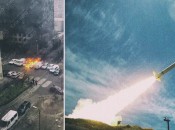 В Святошинском районе из-за ракетного удара загорелись автомобили