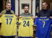 Александр Зинченко, Владимир Зеленский и Андрей Шевченко